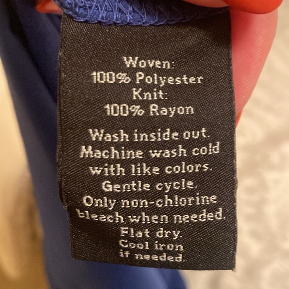 Rock & Republic royal blue T Back Top size medium - Picture 9 of 10